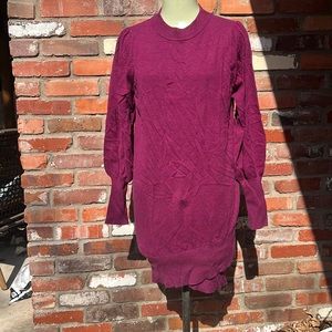 Betsy Johnson Maroon Sweater Dress size Large